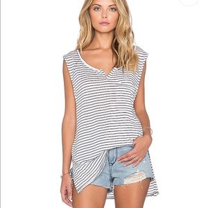 We The Free Weekend Warrior Stripe Tank Sz L